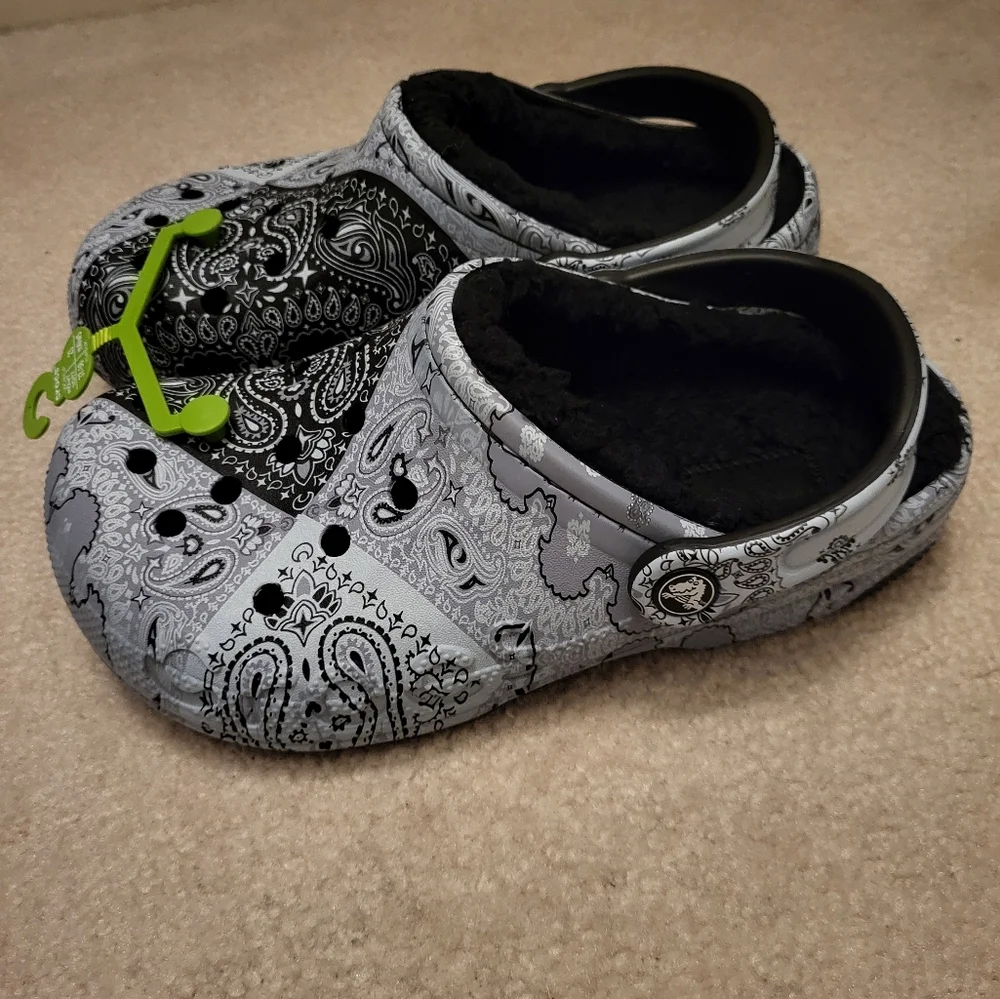 CROCS Baya Lined Printed Clog - Picture 2 of 7